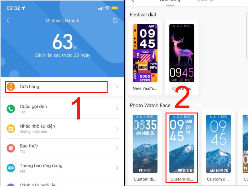 V&agrave;o cửa h&agrave;ng để chọn h&igrave;nh nền